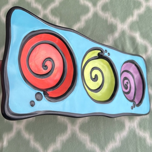 GANZ spiral 3 dish Serveware platter - Picture 2 of 7